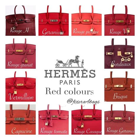 hermes rubis color|Hermes red shades.